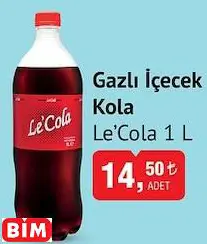 LE COLA GAZLI İÇECEK KOLA 1L
